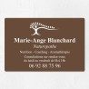 Plaque naturopathe économique en PVC gravoply 30x20cm