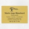 Plaque naturopathe économique en PVC gravoply 30x20cm