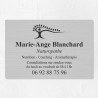 Plaque naturopathe économique en PVC gravoply 30x20cm