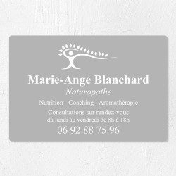 Plaque naturopathe économique en PVC gravoply 30x20cm