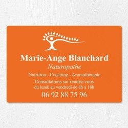 Plaque naturopathe économique en PVC gravoply 30x20cm