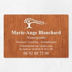 Plaque naturopathe économique en PVC gravoply 30x20cm