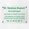 Plaque personnalisée en plexiglas transparent 30x20cm｜Plaque pro