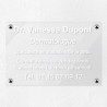 Plaque personnalisée en plexiglas transparent 30x20cm｜Plaque pro