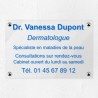 Plaque personnalisée en plexiglas transparent 30x20cm｜Plaque pro