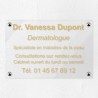 Plaque personnalisée en plexiglas transparent 30x20cm｜Plaque pro