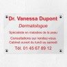 Plaque personnalisée en plexiglas transparent 30x20cm｜Plaque pro