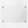 Plaque médecin personnalisée en plexiglas transparent 30x20cm
