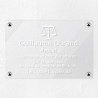 Plaque avocat personnalisée en plexiglas transparent 30x20cm