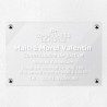 Plaque commissaire justice personnalisée en plexi transparent 30x20cm