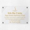 Plaque sage-femme en plexiglas transparent 30x20cm
