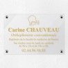 Plaque orthophoniste en plexiglas transparent 30x20cm