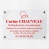 Plaque orthophoniste en plexiglas transparent 30x20cm