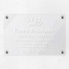 Plaque sophrologue en plexiglas transparent 30x20cm