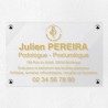 Plaque podologue en plexiglas transparent 30x20cm