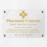 Plaque pharmacie en plexiglas transparent 30x20cm