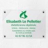 Plaque diététicien en plexiglas transparent 30x20cm