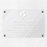 Plaque nutritionniste en plexiglas transparent 30x20cm