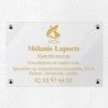 Plaque nutritionniste en plexiglas transparent 30x20cm