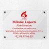 Plaque nutritionniste en plexiglas transparent 30x20cm