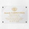 Plaque hypnothérapeute en plexiglas transparent 30x20cm
