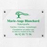 Plaque naturopathe en plexiglas transparent 30x20cm