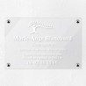 Plaque naturopathe en plexiglas transparent 30x20cm