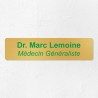 Plaque professionnelle en laiton 20x5cm