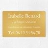 Plaque professionnelle en laiton 25x15cm