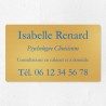 Plaque professionnelle en laiton 25x15cm