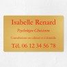 Plaque professionnelle en laiton 25x15cm