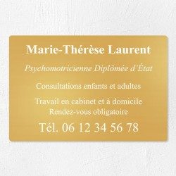 Plaque personnalisée en laiton 30x20cm｜Plaque professionnelle