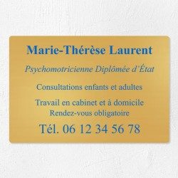 Plaque personnalisée en laiton 30x20cm｜Plaque professionnelle