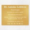Plaque professionnelle en laiton 40x30cm