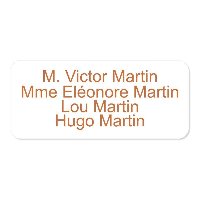 Plaque de boite aux lettres en plexiglas quadri 8x3.5cm Plaque de boite aux lettres en plexiglas quadri 8x3.5cm