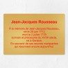 Plaque commémorative personnalisée en laiton 30x20cm
