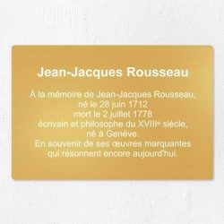 Plaque commémorative personnalisée en laiton 30x20cm