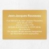 Plaque commémorative personnalisée en laiton 30x20cm