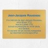 Plaque commémorative personnalisée en laiton 30x20cm