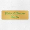 Plaque de porte en laiton à personnaliser 15x5cm