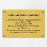 Plaque commémorative en plexiglas gravé 30x20cm