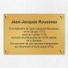 Plaque commémorative personnalisée en laiton 30x20cm