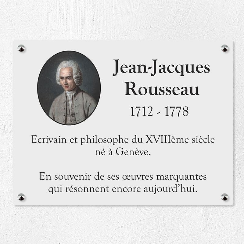 Plaque commémorative sur-mesure en plexiglas 40x30cm Plaque commémorative sur-mesure en plexiglas 40x30cm