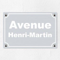 Plaque de rue en aluminium 30x20cm