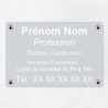 Plaque personnalisée en aluminium 30x20cm｜Plaque professionnelle