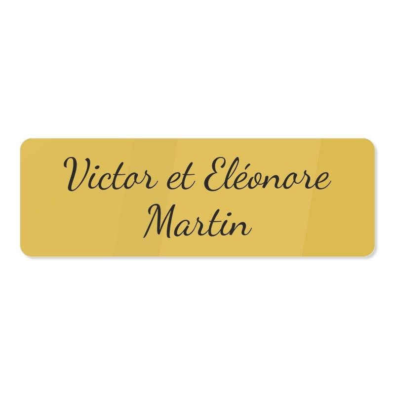 Plaque de porte en plexiglas gravé 15x5cm Plaque de porte en plexiglas gravé 15x5cm