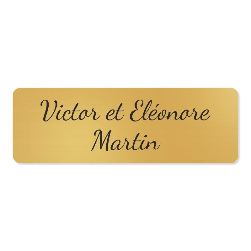 Plaque de porte en laiton à personnaliser 15x5cm Plaque de porte en laiton à personnaliser 15x5cm
