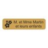 Plaque de boite aux lettres avec picto nature 10x2,5cm