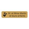 Plaque de boite aux lettres avec picto nature 10x2,5cm