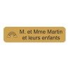 Plaque de boite aux lettres avec picto nature 10x2,5cm